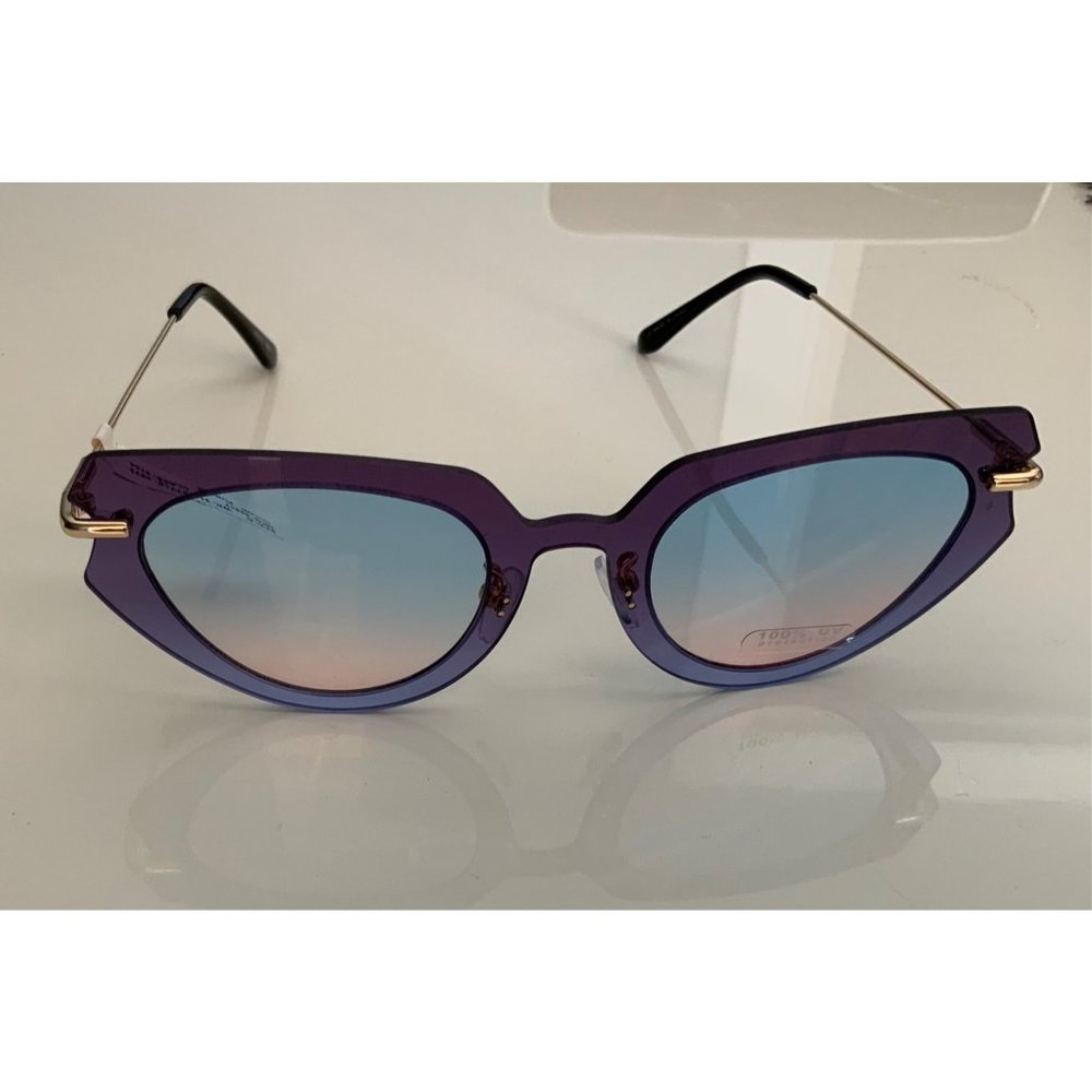 New Cat sunglasses for women ,purple , badbunny Style